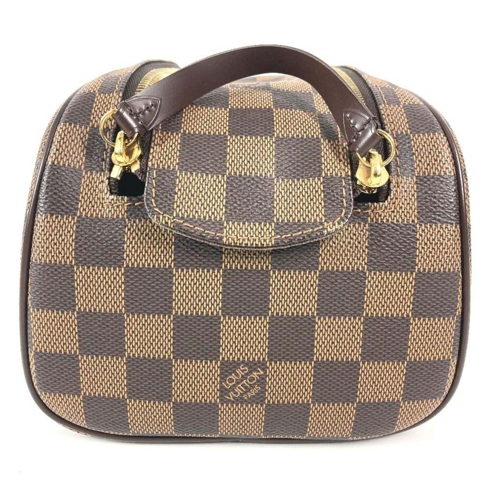 LOUIS VUITTON Authentic Brown Damier Canvas Pouch - Picture 3 of 16